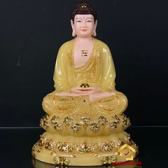 Tượng Phật A Di Đà ngồi đế non nước bột đá thạch anh cao 30 - 65 cm