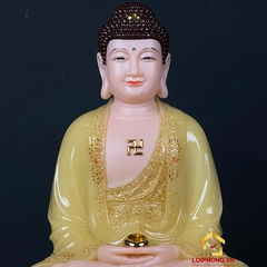 Tượng Phật A Di Đà ngồi đế non nước bột đá thạch anh cao 30 - 65 cm