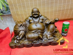 Tượng Phật Di Lặc ngồi tài lộc kích thước 50x29x27 cm