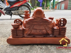 Tượng Phật Di Lặc ngồi đế vạn sự như ý kích thước 50x30x25 cm