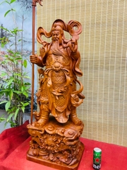 Tượng Quan Công trấn ải kích thước 112x43x33 cm