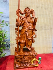 Tượng Quan Công trấn ải kích thước 120x47x38 cm