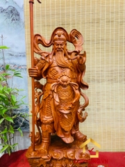 Tượng Quan Công trấn ải kích thước 120x47x38 cm