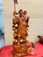 Tượng Quan Công trấn ải kích thước 60x23x18 cm