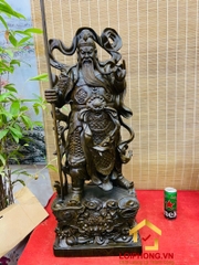 Tượng Quan Công trấn ải kích thước 88x35x25 cm