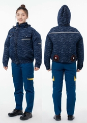 Áo quạt điều hòa có mũ (có thể tháo rời)