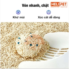 Cát phát hiện máu Petkit Occult Blood Test Mixed Cat Litter - Tan trong nước