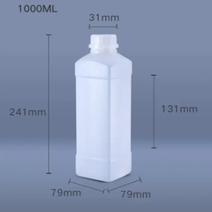 CHAI ĐỰNG HÓA CHẤT 1 LÍT NHỰA HDPE