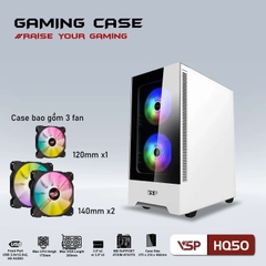 Case VSP HQ50 trắng (3Fan led ARGB)