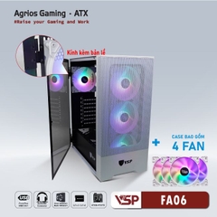 Case VSP Gaming FA06 trắng (4Fan led)