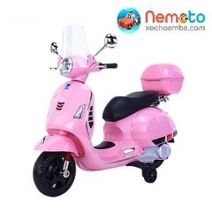 XE MÁY ĐIỆN VESPA CHO BÉ GÁI Q628 NÂNG CẤP