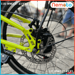 Xe Đạp Nam Nữ Gấp Gọn Newoak Cao Cấp , Tay Đề ,Thắng Đĩa  Size 20inch - Mã NEWOAK- 20