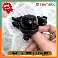 Chuông xe đạp đen mini cao cấp - Kêu 2 tiếng to và rõ