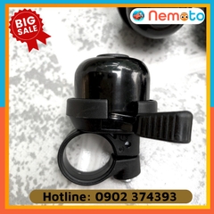 Chuông xe đạp đen mini cao cấp - Kêu 2 tiếng to và rõ