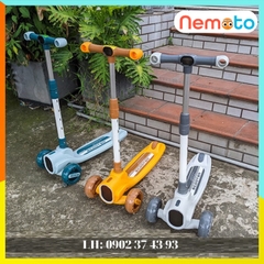 Xe trượt Scooter 3 bánh có đèn, nhạc cao cấp, tải trọng 60kg