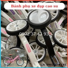 Bánh phụ xe đạp cao su chạy êm ái size 16-18-20in