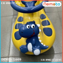 Xe Lắc Khủng Long Đáng Yêu Cao Cấp Cho Bé Cưng - Có Đèn Nhạc L609