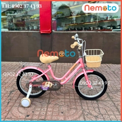 Xe Đạp Bé Gái Dễ Thương Size 16inch - Mã Shukyo-F2