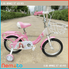 Xe Đạp Công Chúa Sườn Liền Chắc Chắn, Kiểu Dáng Mới Xinh Xắn Size  16 inch - Mã XDD