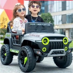 XE HƠI ĐIỆN ĐỊA HÌNH CAO CẤP 4ĐC - GHẾ DA - BÁNH CAO SU ST-3