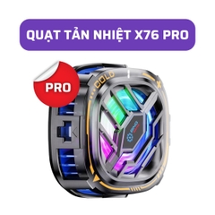 Quạt tản nhiệt điện thoại X76A sò lạnh từ tính (tặng kèm ngàm kẹp) Led RGB Gaming màn hình hiển thị nhiệt độ