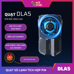 MEMO DLA5 | Quạt tản nhiệt sò lạnh dùng pin 1200mAh nhỏ gọn làm mát nhanh chống ồn LED gaming