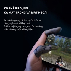 Bao tay chơi game Flydigi P1 Sliver dành cho game thủ chuyên nghiệp