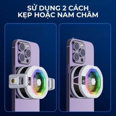 Quạt tản nhiệt sò lạnh Kiri TH12 làm lạnh siêu tốc, dành cho điện thoại, máy tính bảng