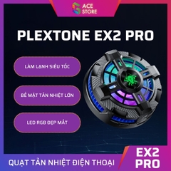 Plextone EX2 PRO | Quạt tản nhiệt từ tính dành cho điện thoại và máy tính bảng làm lạnh siêu tốc Led RGB