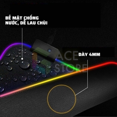 Bàn Di Chuột RGB, Lót Chuột Pad đèn led RGB dày 4mm siêu bền
