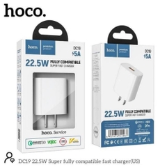 Củ Sạc Nhanh Hoco DC19 Công Suất 22.5W Hỗ trợ QC 3.0 VOOC