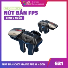 G21 | Nút bắn chơi game bằng 6 ngón chơi PUBG Mobile, Freefire, Call of Duty