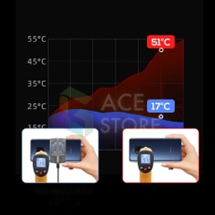 Memo DL08 | Quản tản nhiệt sò lạnh điện thoại, khung kim loại hiệu quả tản nhiệt cao