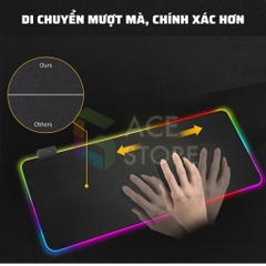 Bàn Di Chuột RGB, Lót Chuột Pad đèn led RGB dày 4mm siêu bền