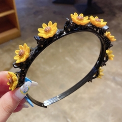 Bờm kẹp tóc đính phụ kiện hoa dễ thương