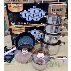 Bộ nồi Đức ENGELBERG cao cấp 6 đáy, 12 chi tiết hàng cao cấp bảo hành trọn đời
