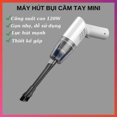 Máy hút bụi cầm tay mini đa năng, hút bụi ô tô, giường, lông chó mèo