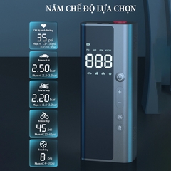 Máy bơm không khí 8000mAh, bơm lốp xe ô tô điện tử