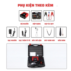 Bộ kích bình ô tô 12v tích hợp bơm lốp ô tô 59800mAh