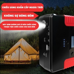 Bộ kích bình ô tô 12v tích hợp bơm lốp ô tô 59800mAh