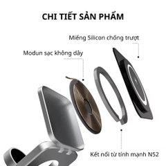 Sạc không dây lphone sạc nhanh 15W Đế sạc không dây samsung 3in1