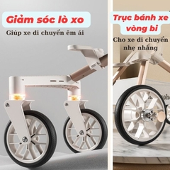 Xe đẩy em bé gấp gọn, khung hợp kim nhôm