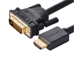 Bộ chuyển đổi HDMI sang DVI 24+1 dẹt, màu đen, dài 5M Ugreen (30138)