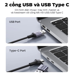Bộ chuyển đổi USB-C có chipset ghi hình từ cổng HDMI Ugreen (40189)