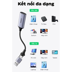 Bộ chuyển đổi USB-C có chipset ghi hình từ cổng HDMI Ugreen (40189)