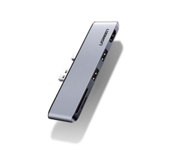 Bộ chuyển đổi mini DP, USB sang HDMI đầu đọc thẻ dùng cho Surface pro màu đen, dài 25cm Ugreen (70338)