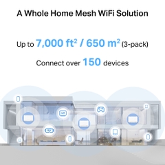 Hệ Thống Mesh Wi‑Fi 7 Mercusys BE3600 Toàn Bộ Nhà Halo H27BE