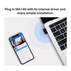 Bộ thu USB Wi-Fi Nano AX300 Mercusys MA14N