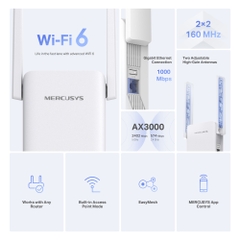 Bộ Mở Rộng Sóng WiFi 6 Mercusys ME80X AX3000