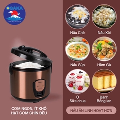 NỒI CƠM ĐIỆN OSAKA RC-318P 1.8 LÍT, SANG TRỌNG, ĐẸP - CÔNG NGHỆ Ủ CƠM 3D